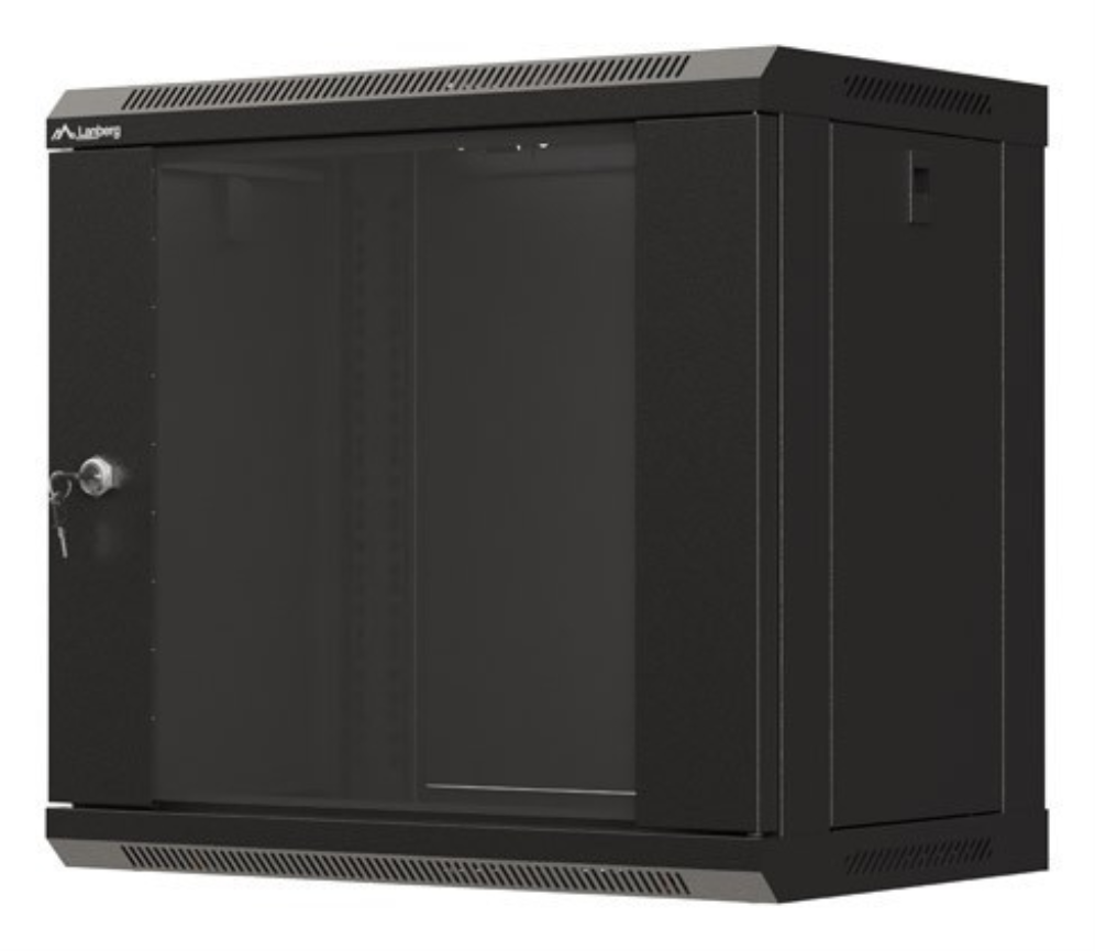 Lanberg WF03-5309-10B armario rack 9U Bastidor de pared Negro