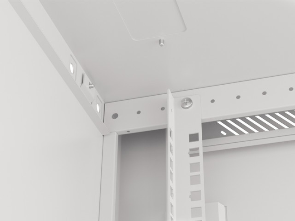 Lanberg WF01-6612-10S armario rack 12U Bastidor de pared Gris
