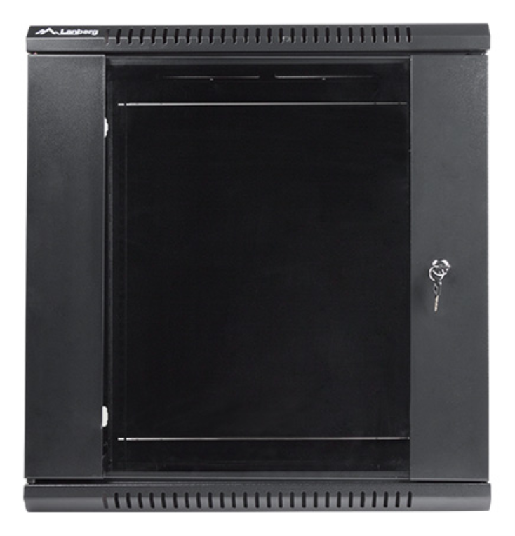 Lanberg WF01-6412-10B armario rack 12U Bastidor de pared Negro