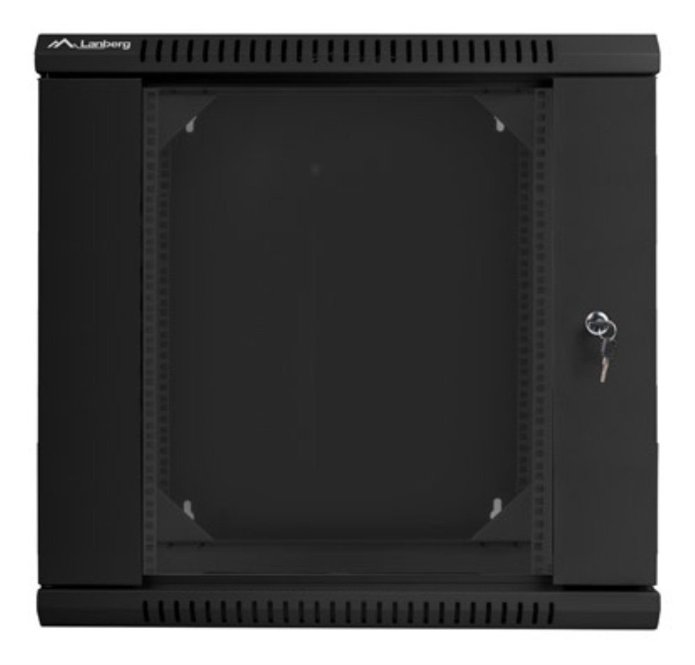 Lanberg WF02-6612-10B armario rack 12U Bastidor de pared Negro