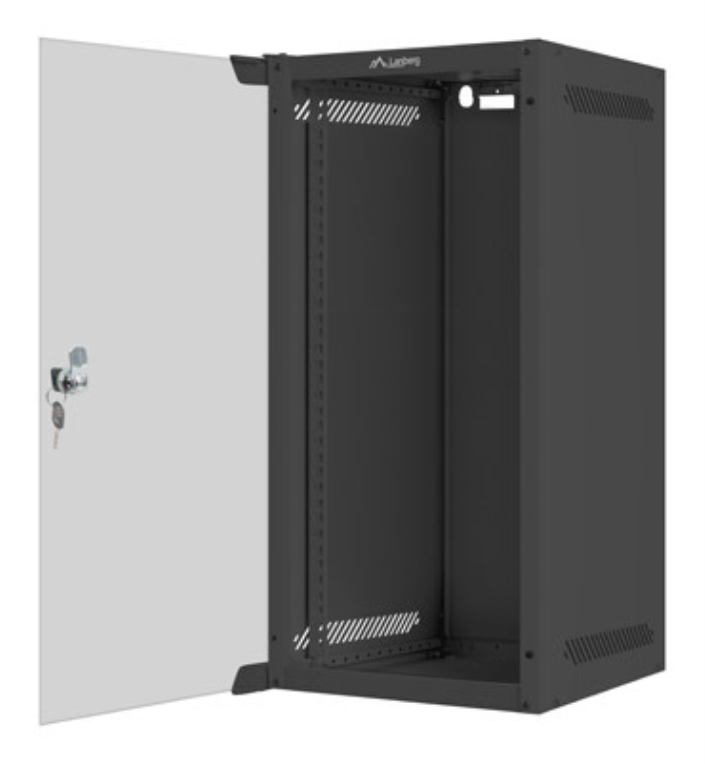 Lanberg WF10-2312-10B armario rack 12U Bastidor de pared Negro
