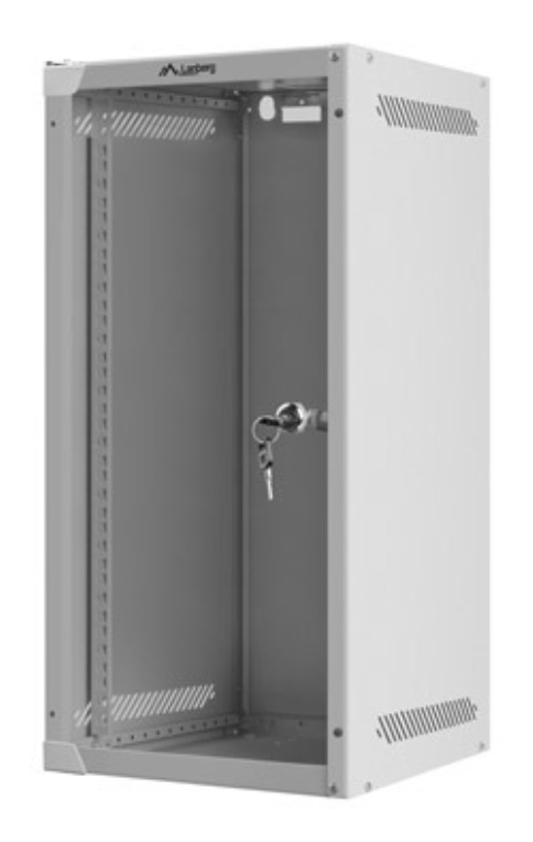 Lanberg WF10-2312-10S armario rack 12U Bastidor de pared Gris