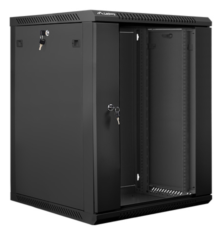 Lanberg WF01-6615-10B armario rack 15U Bastidor de pared Negro