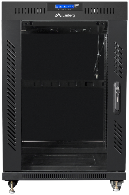 Lanberg FF01-6615-12BL armario rack 15U Rack o bastidor independiente Negro