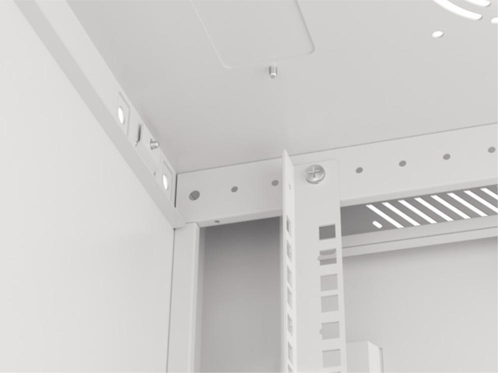 Lanberg WF01-6415-10S armario rack 15U Bastidor de pared Gris
