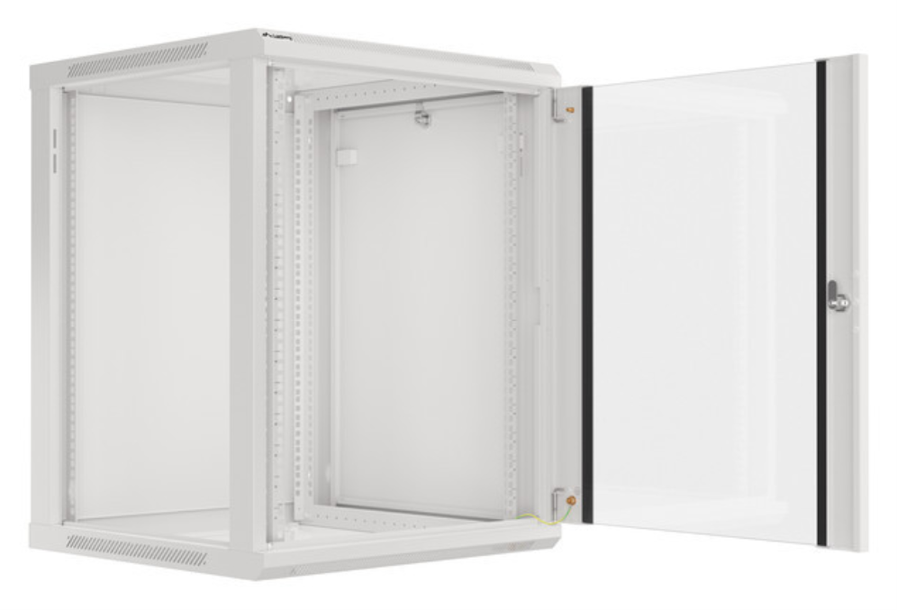 Lanberg WF01-6615-10S armario rack 15U Bastidor de pared Gris