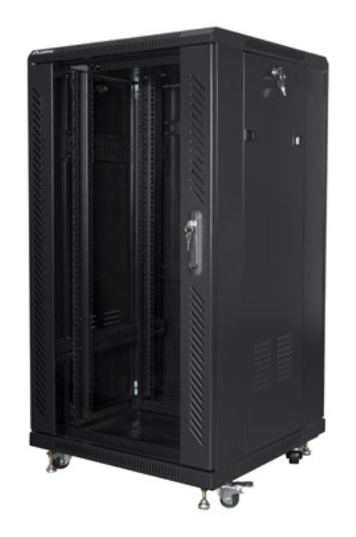 Lanberg FF01-6622-12B armario rack 22U Rack o bastidor independiente Negro