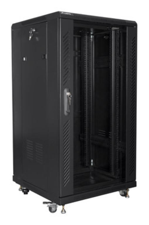 Lanberg FF01-6622-12B armario rack 22U Rack o bastidor independiente Negro