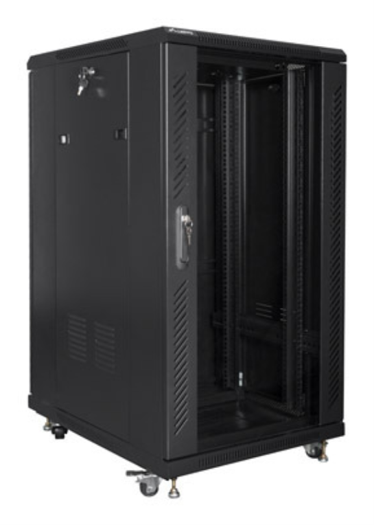 Lanberg FF01-6822-12B armario rack 22U Rack o bastidor independiente Negro
