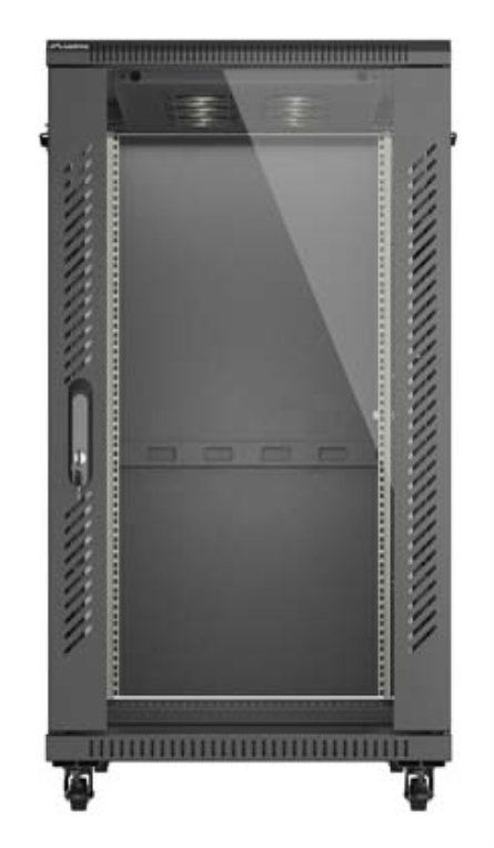 Lanberg FF01-6022-12B armario rack 22U Rack o bastidor independiente Negro