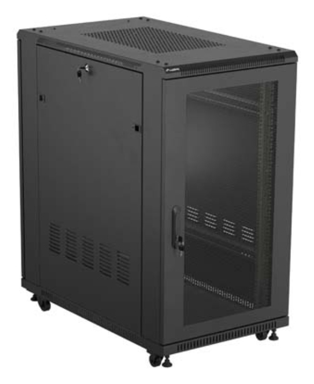Lanberg FF01-6022-23B armario rack 22U Rack o bastidor independiente Negro