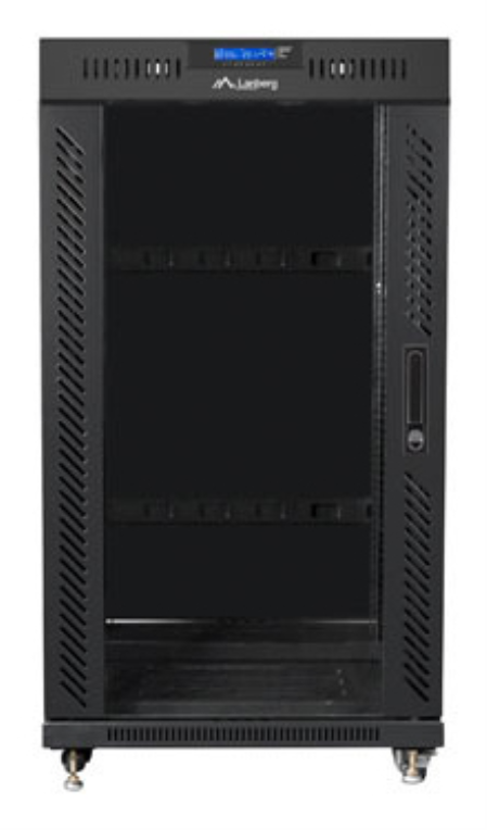 Lanberg FF01-6622-12BL armario rack 22U Rack o bastidor independiente Negro
