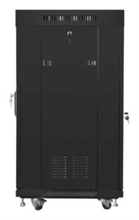 Lanberg FF01-6622-12BL armario rack 22U Rack o bastidor independiente Negro
