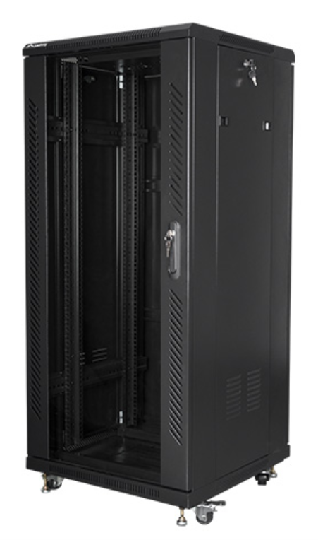 Lanberg FF01-6627-12B armario rack 27U Rack o bastidor independiente Negro