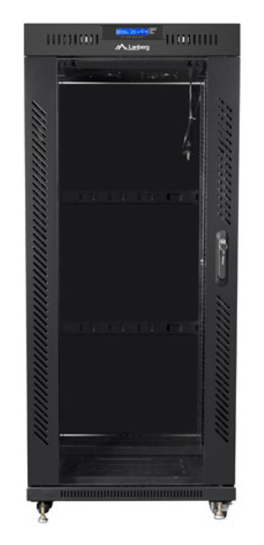 Lanberg FF01-6827-12BL armario rack 27U Rack o bastidor independiente Negro