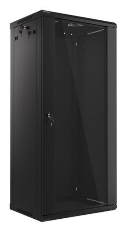 Lanberg WF01-6427-10B armario rack 27U Bastidor de pared Negro
