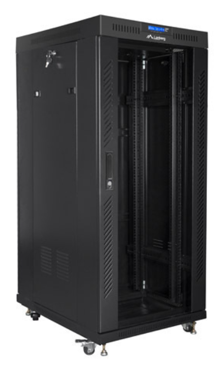 Lanberg FF01-8027-12BL armario rack 27U Rack o bastidor independiente Negro