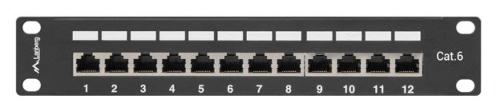 Lanberg PPF6-9012-B panel de parcheo