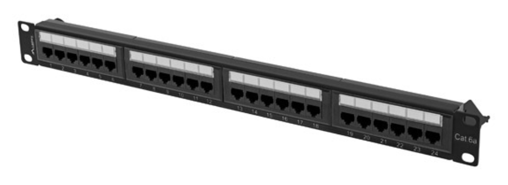Lanberg PPUA-1024-B panel de parcheo 1U