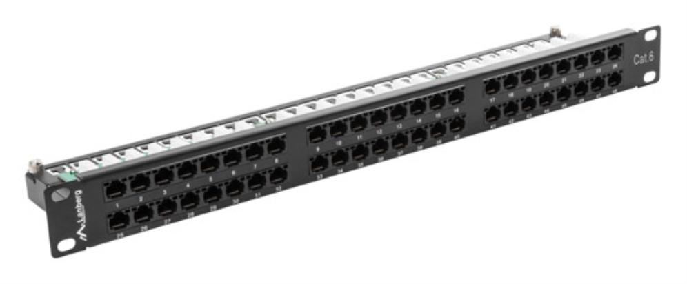 Lanberg PPU6-1048-B panel de parcheo 1U