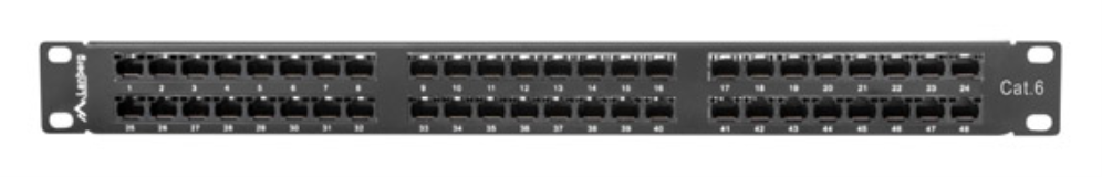 Lanberg PPU6-1048-B panel de parcheo 1U