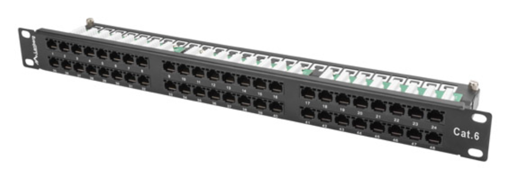Lanberg PPU6-1048-B panel de parcheo 1U
