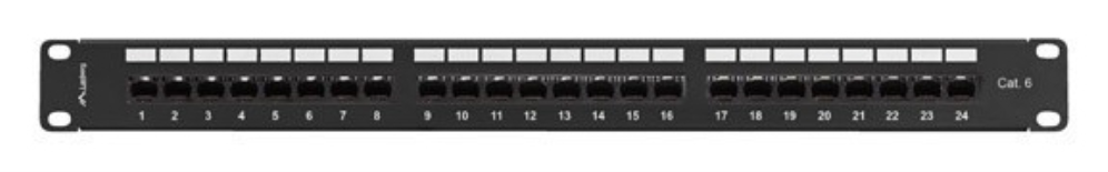 Lanberg PPU6-1124-B panel de parcheo 1U