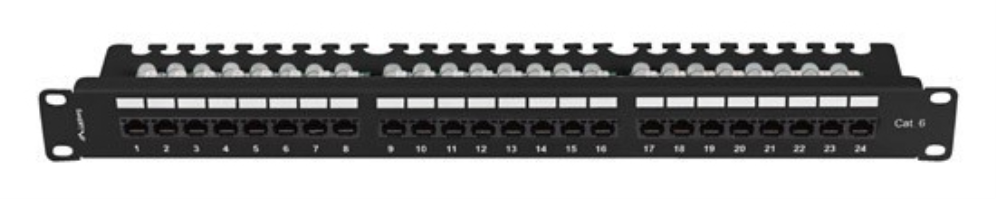 Lanberg PPU6-1124-B panel de parcheo 1U