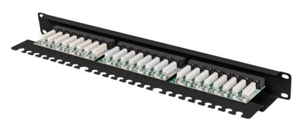 Lanberg PPU6-1124-B panel de parcheo 1U