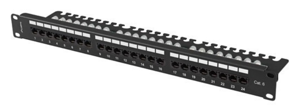 Lanberg PPU6-1124-B panel de parcheo 1U