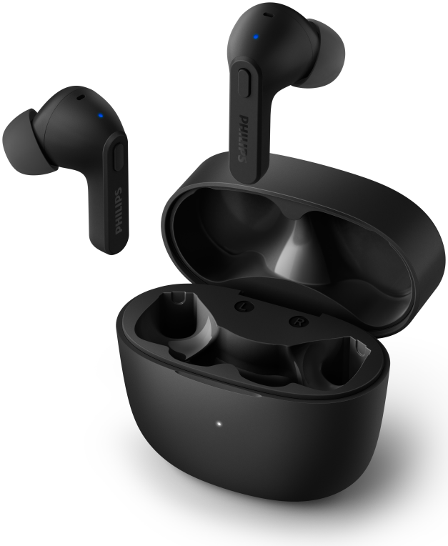 Philips 2000 series TAT2206BK/00 auricular y casco Auriculares True Wireless Stereo (TWS) Dentro de oído Llamadas/Música Bluetooth Negro