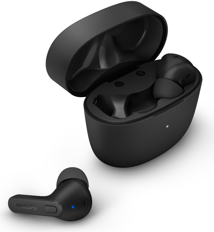 Philips 2000 series TAT2206BK/00 auricular y casco Auriculares True Wireless Stereo (TWS) Dentro de oído Llamadas/Música Bluetooth Negro