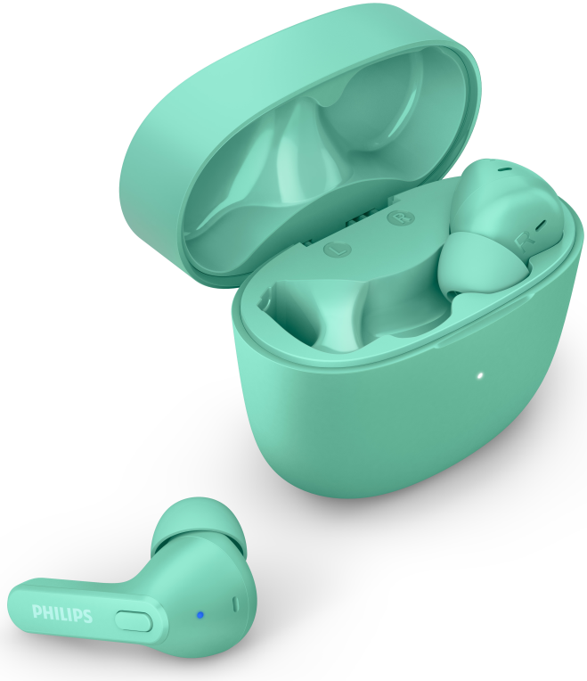 Philips 2000 series TAT2206GR/00 auricular y casco Auriculares True Wireless Stereo (TWS) Dentro de oído Llamadas/Música Bluetooth Turquesa