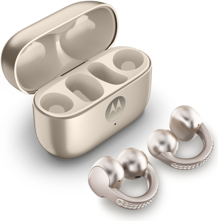 Motorola moto buds loop Auriculares Inalámbrico Clip de oreja Llamadas/Música/Deporte/Uso diario Bluetooth Beige