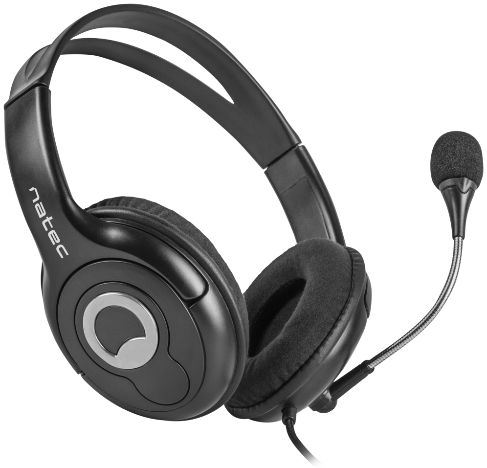 NATEC Bear 2 Auriculares Alámbrico Diadema Negro