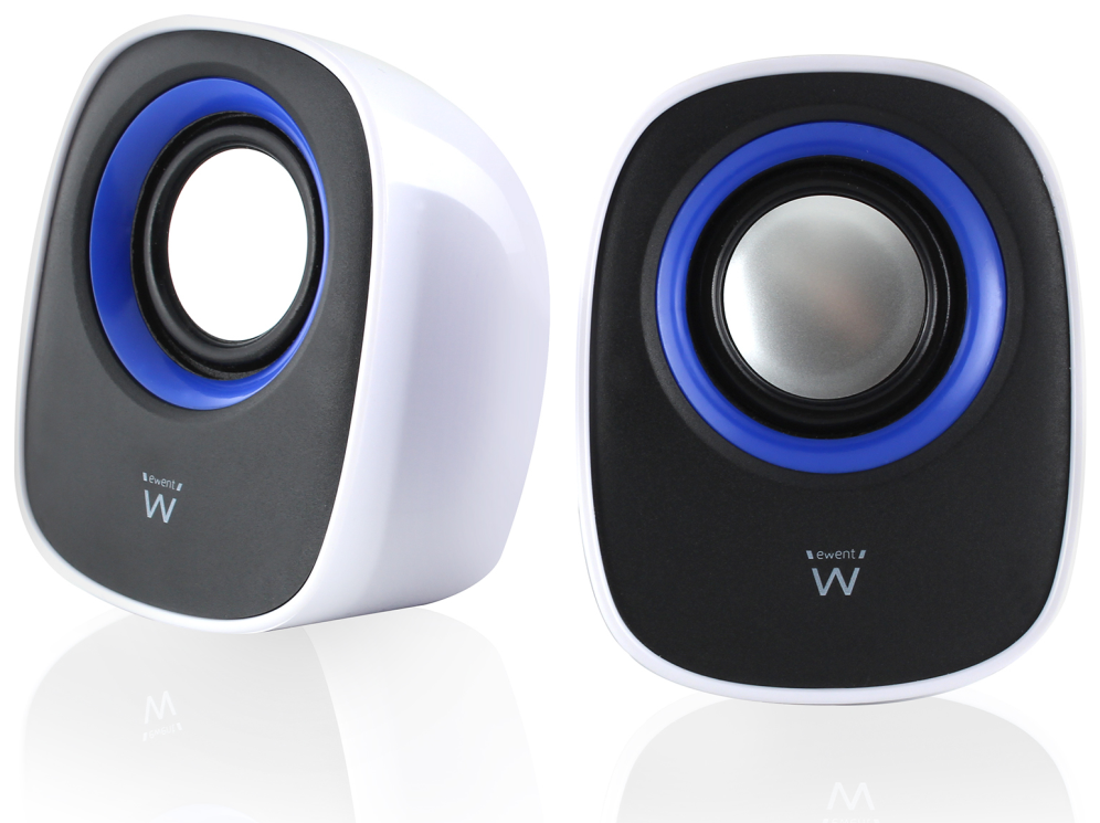 Ewent EW3513 altavoz De 1 vía Negro, Azul, Blanco Alámbrico 5 W