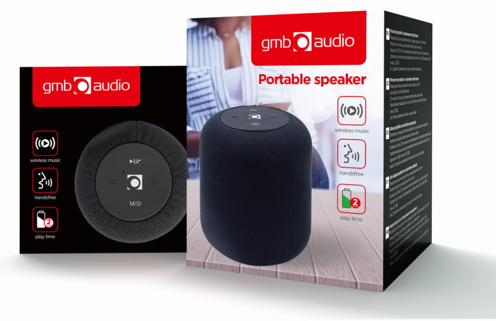 Gembird SPK-BT-15-BK altavoz portátil o de fiesta Altavoz monofónico portátil Negro 5 W