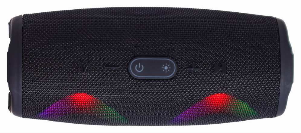 Gembird SPK-BT-LED-02 altavoz portátil o de fiesta Altavoz monofónico portátil Negro 10 W