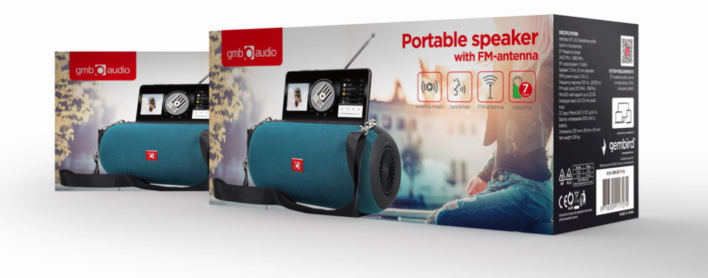 Gembird SPK-BT-17-G altavoz portátil o de fiesta Altavoz portátil estéreo Verde 5 W