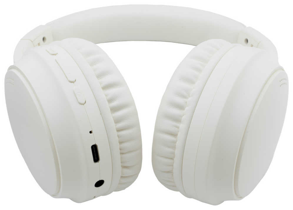 CoolBox AURICULARES BLUETOOTH 5.3 AIR40 CANCELACION RUIDO ANC BEIGE DIADEMA PLEGABLES