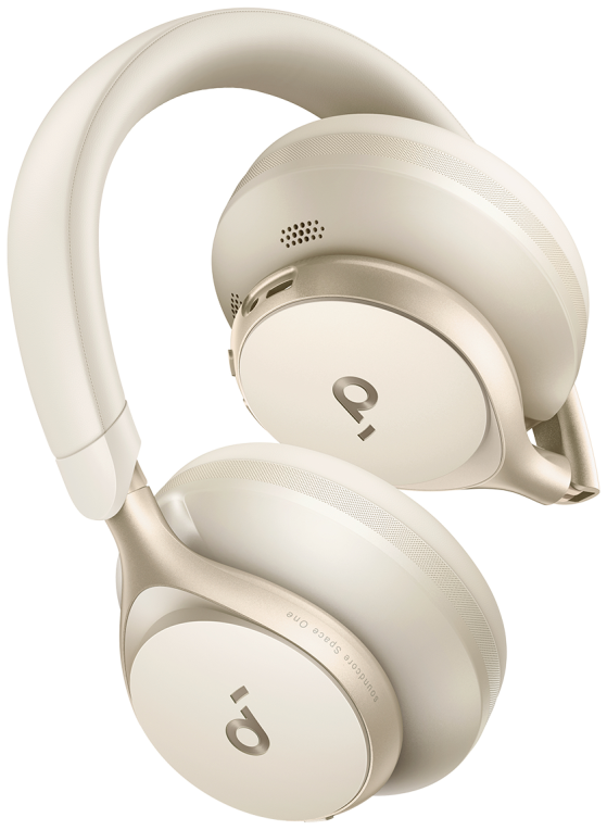 Soundcore Space One Auriculares Inalámbrico y alámbrico Diadema Llamadas/Música Bluetooth Crema de color