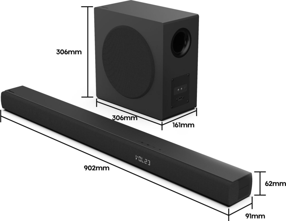 Hisense HS3100 Negro 3.1 canales 480 W