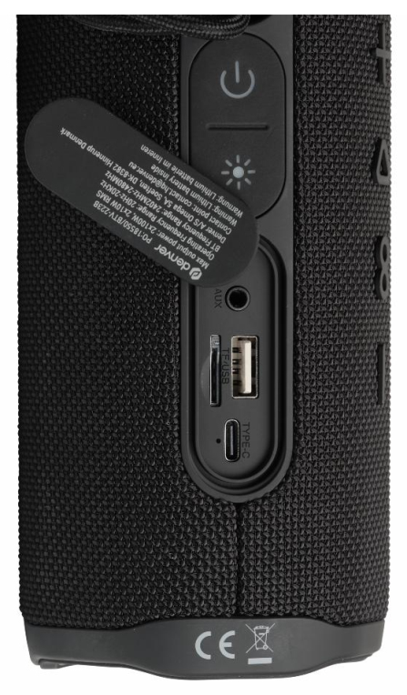 Denver BTV-223B BLACK altavoz portátil o de fiesta Negro 20 W