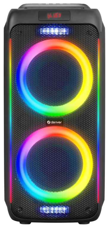 Denver BPS-458 Altavoz para fiestas Negro 100 W