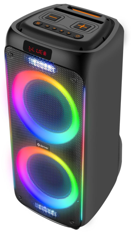 Denver BPS-458 Altavoz para fiestas Negro 100 W