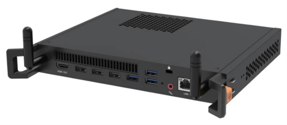 MAXHUB MT71E PCs/estación de trabajo Intel® Core™ i5 i5-12450H 12 GB DDR4-SDRAM 256 GB Windows 11 Pro Chasis montado en bastidor Mini PC Negro