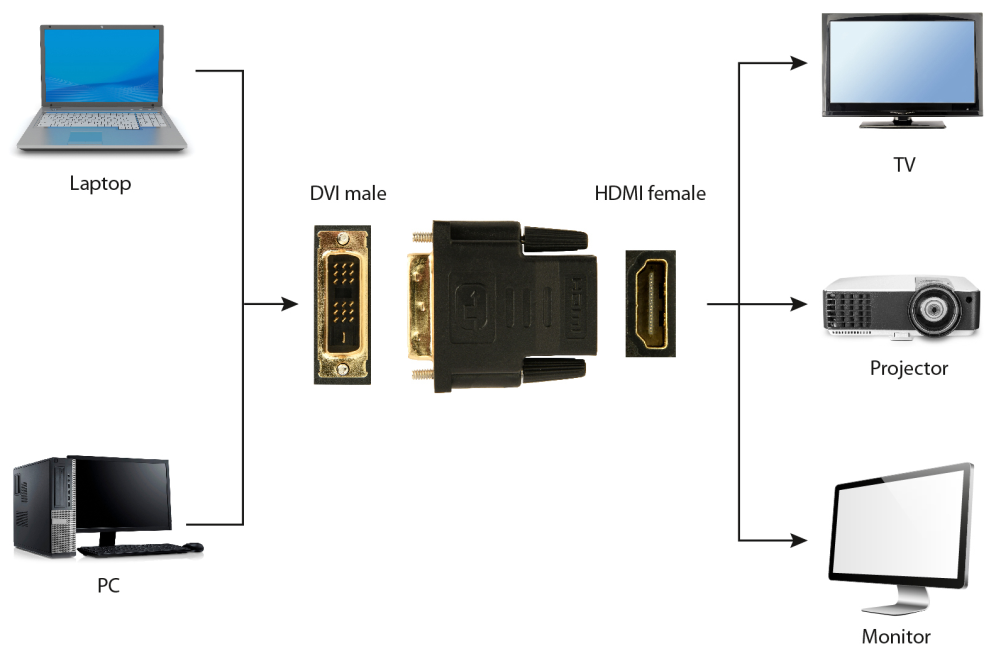 Gembird A-HDMI-DVI-2 cambiador de género para cable Negro