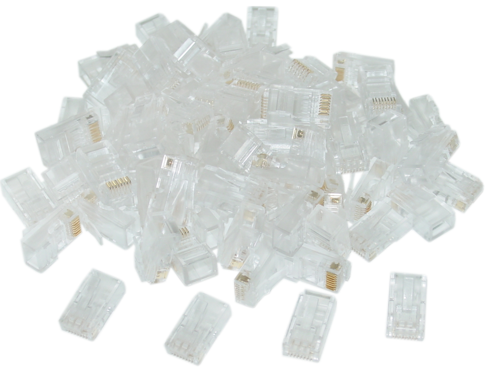 Gembird LC-8P8C-002/100 conector RJ-45 Transparente