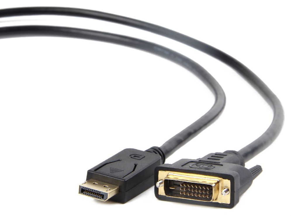 Gembird CC-DPM-DVIM-6 adaptador de cable de vídeo 1,8 m DisplayPort DVI Negro