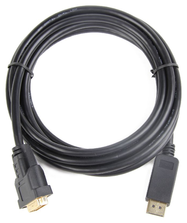 Gembird CC-DPM-DVIM-6 adaptador de cable de vídeo 1,8 m DisplayPort DVI Negro